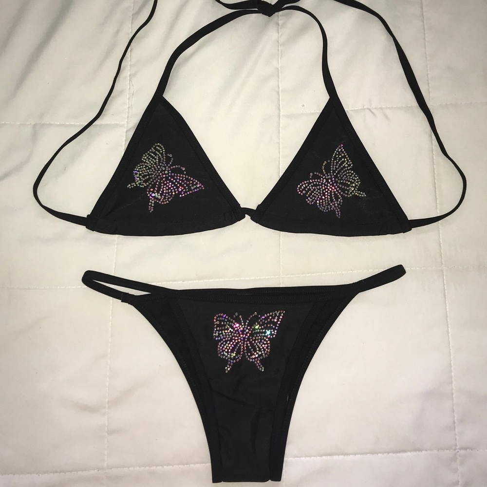 Butterfly Rhinestone Bikini